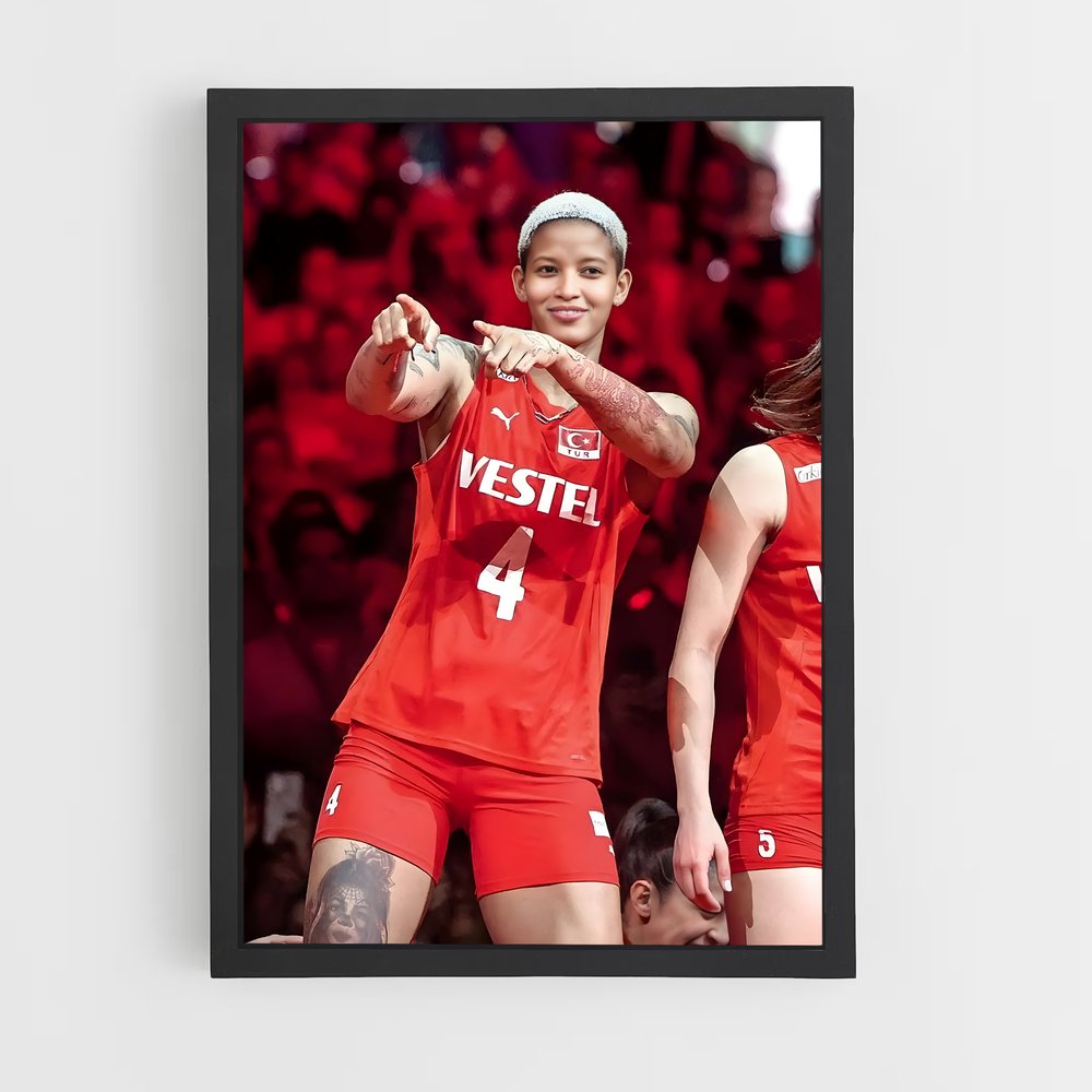 Poster Melissa vargas – affiche Volleyball (vue 2)